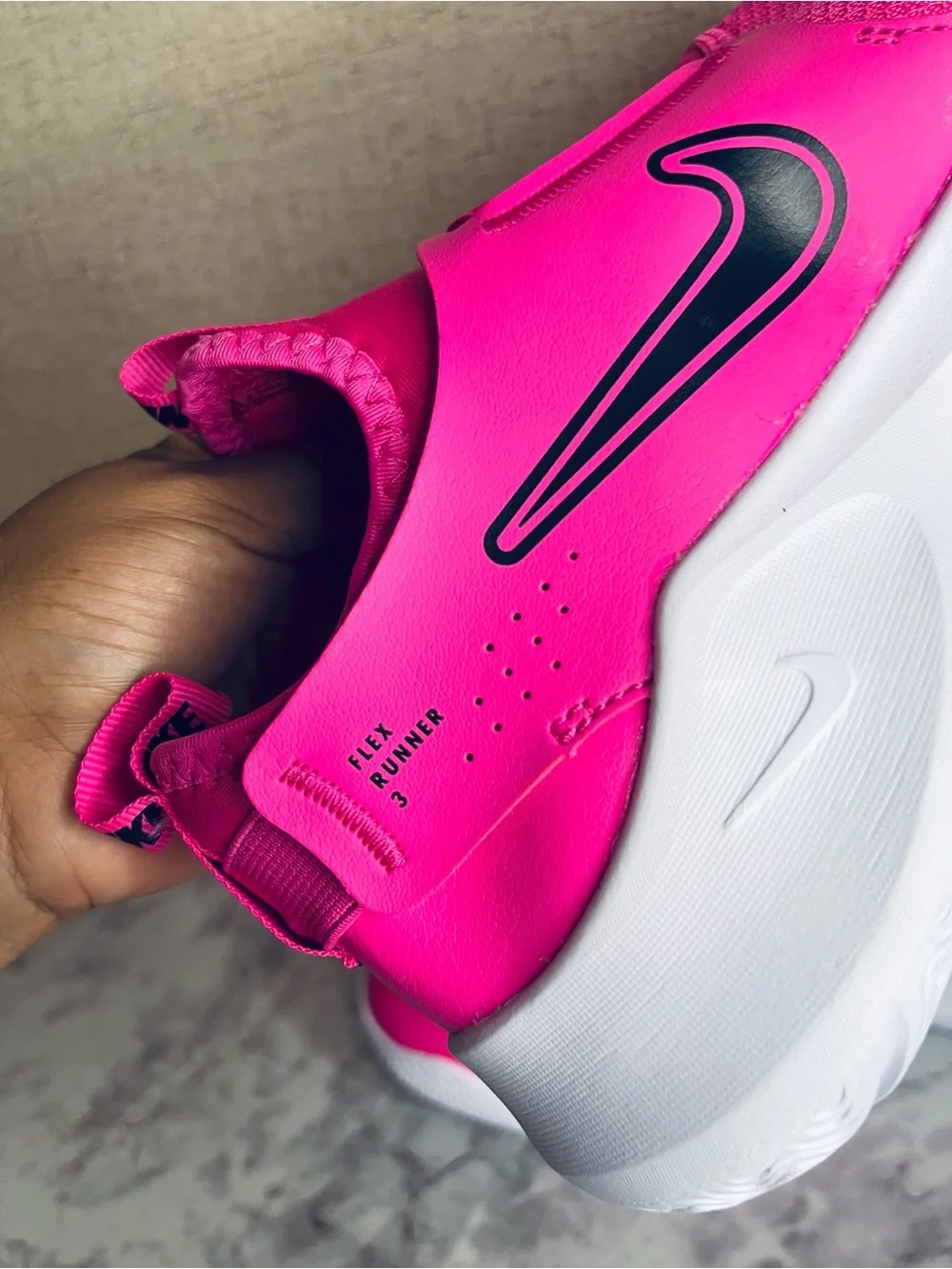 Nike Kids' Pink Slip-On Athletic Shoe